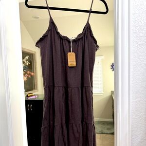 NWT Natural Life Harley Knit Mini Dress in Espresso in Size Medium